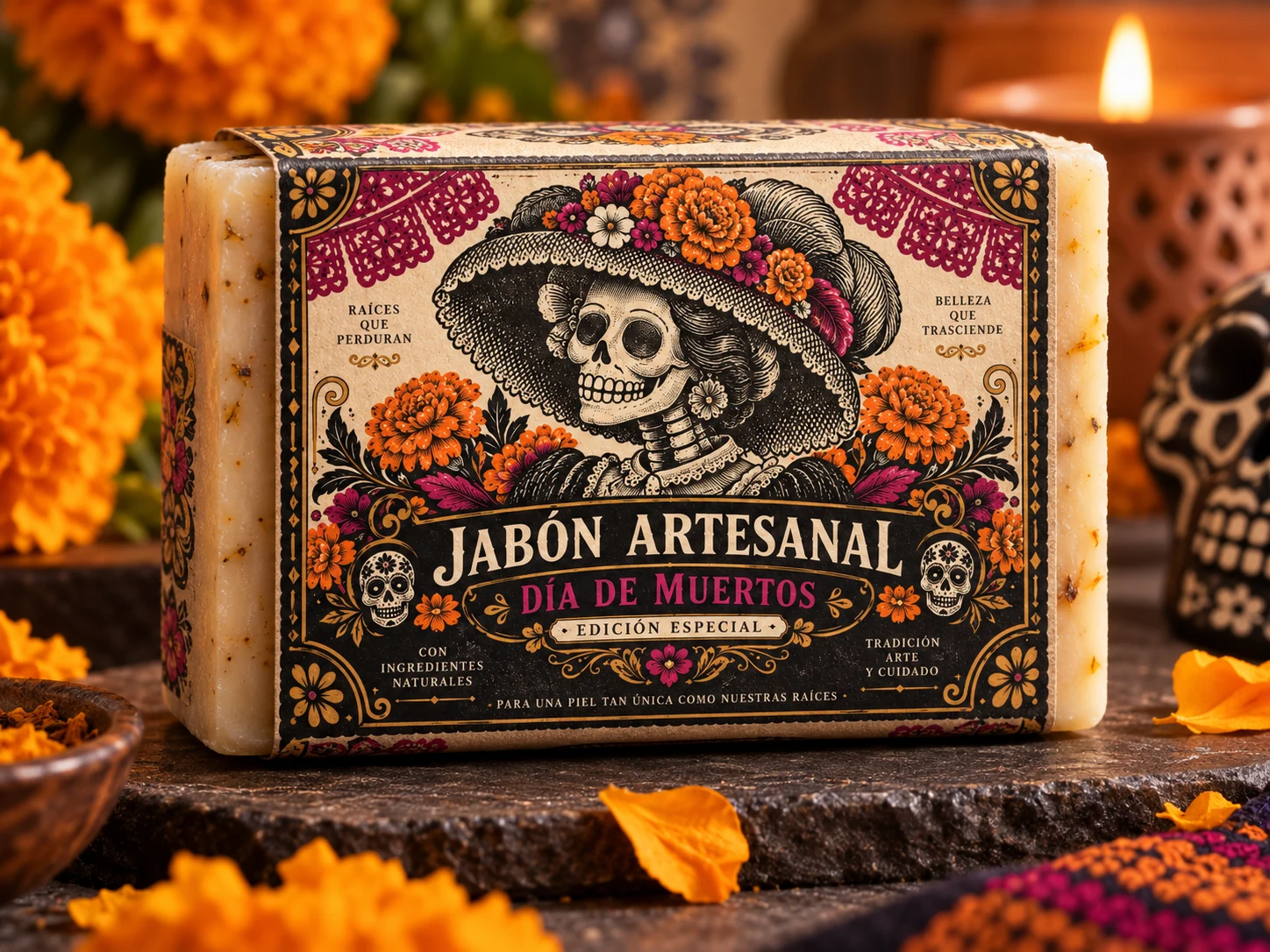 Etiquetas para Día de Muertos